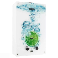 Водонагреватель газовый Zanussi GWH 10 Fonte Glass Lime, разноцветный