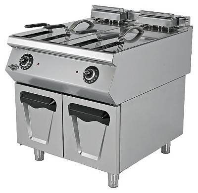 Фритюрница электрическая Empero EMP.PLS.9FE020 2х24 л с подставкой