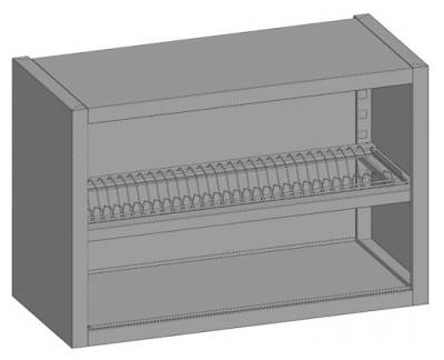 Полка настенная для тарелок Restoinox ПНО-Т-9/4